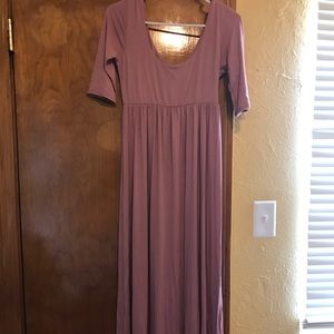 Blush pink maxi dress